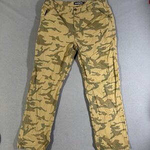 Men's Wolverine Camouflage Carpenter Hunting Work Pants Size 36 X‎ 32